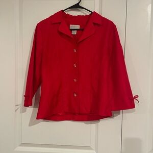 Studio C Vibrant Red Blazer